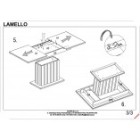 Stół rozkładany na jednej nodze Lamello 130x80cm dąb artisan / czarny Halmar