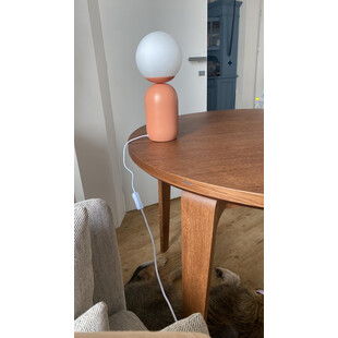 Lampa stołowa szklana kula Notti marki terracotta