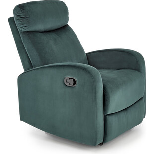 Fotel rozkładany z funkcją kołyski Wonder Velvet zielony Halmar