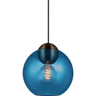 Lampa szklana kula Bubbles 24 niebieska HaloDesign