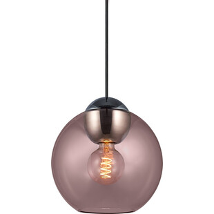 Lampa szklana kula Bubbles 24 różowa HaloDesign