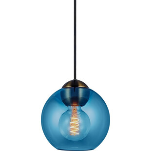 Lampa szklana kula Bubbles 18 niebieska HaloDesign