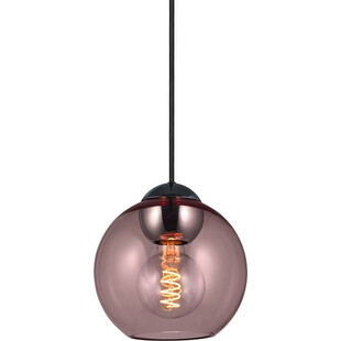 Lampa szklana kula Bubbles 18 różowa HaloDesign