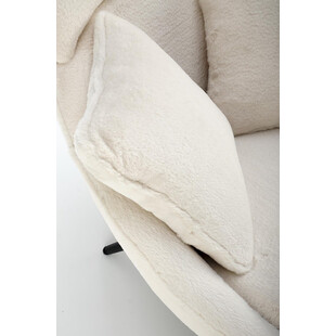 Fotel tapicerowany z poduszkami Merry beżowy Halmar