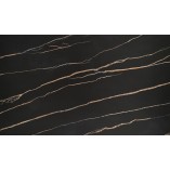 Stół rozkładany Lozano 140x82cm czarny marmur / orzech Halmar