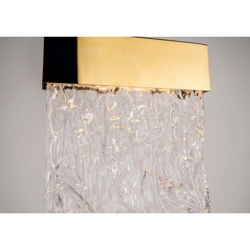 Lampa wisząca glamour Vetro LED 13cm złota MaxLight