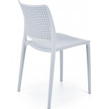 Krzesło ażurowe z tworzywa K514 jasnoniebieskie Halmar