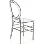 Krzesło przeźroczyste z tworzywa K513 szare Halmar