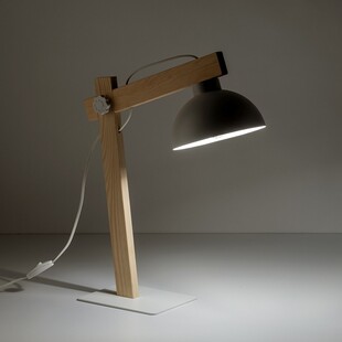 Lampa biurkowa skandynawska Oslo biały / drewno TK Lighting