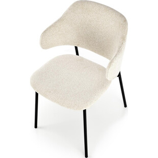 Krzesło tapicerowane K497 kremowe Halmar
