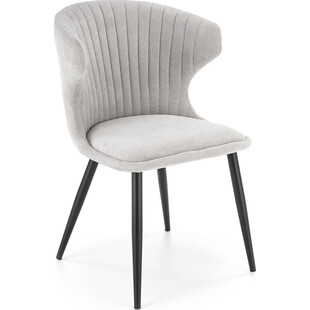 Krzesło tapicerowane nowoczesne K496 szare Halmar