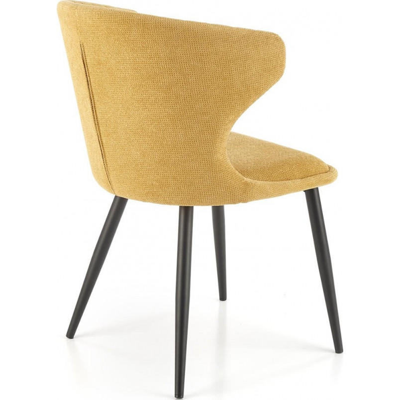 Krzesło tapicerowane nowoczesne K496 musztardowe Halmar