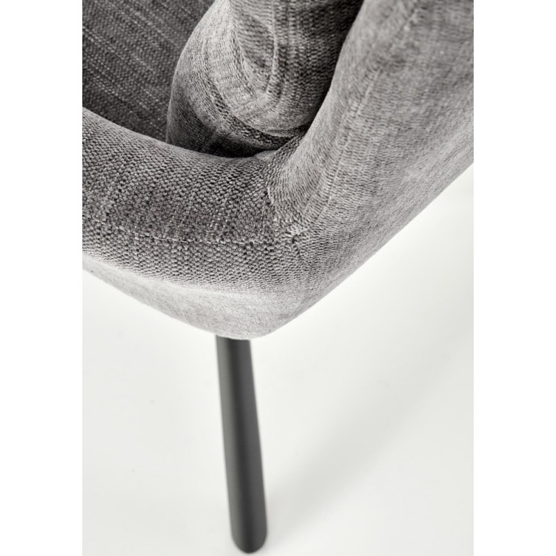 Krzesło fotelowe obrotowe K495 szare Halmar