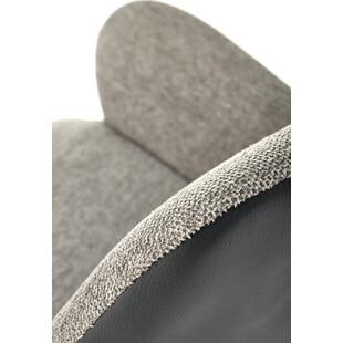 Krzesło tapicerowane obrotowe K494 szary / czarny Halmar