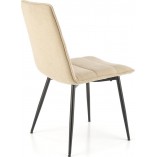 Krzesło tapicerowane z wysokim oparciem K493 beżowe Halmar