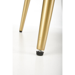 Krzesło barowe welurowe glamour H115 64cm szary / złoty Halmar