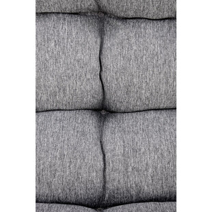 Fotel tapicerowany pikowany Gatto szary / czarny Halmar