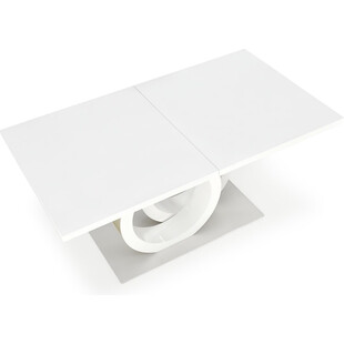 Stół nowoczesny rozkładany Galardo 160x90cm biały / złoty Halmar