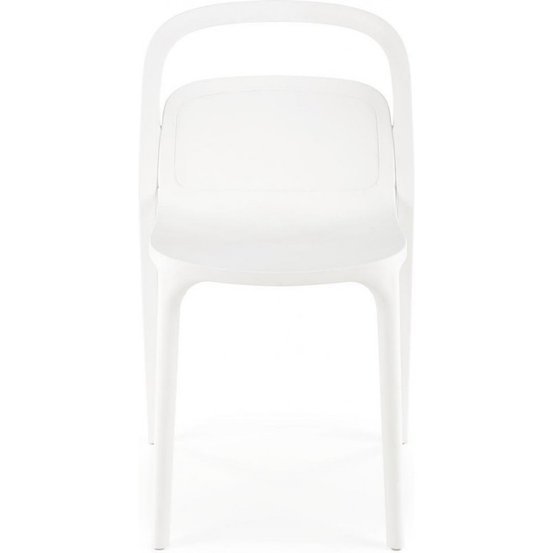 Krzesło nowoczesne z tworzywa K490 białe Halmar