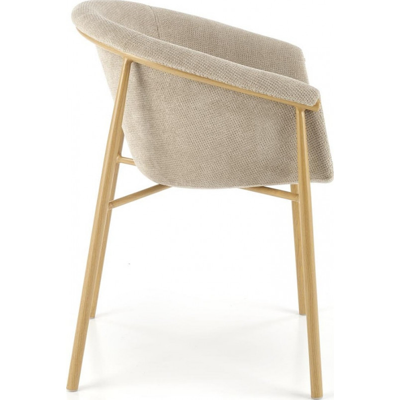 Krzesło tapicerowane fotelowe K489 beżowe Halmar
