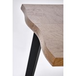 Stół rozkładany loft Dickson II 150x90cm dąb naturalny / czarny Halmar