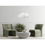 Lampa wisząca nowoczesna Vento 60cm biała Zumaline