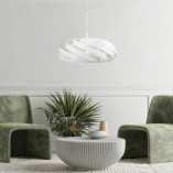 Lampa wisząca nowoczesna Vento 60cm biała Zumaline