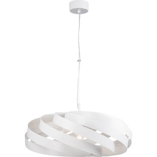 Lampa wisząca nowoczesna Vento 60cm biała Zumaline