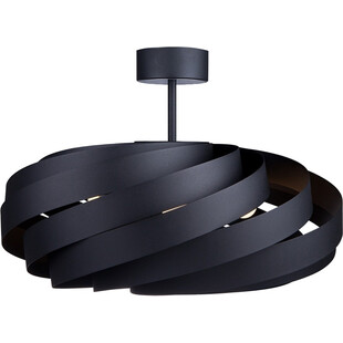 Lampa sufitowa nowoczesna Vento 60cm czarna Zumaline