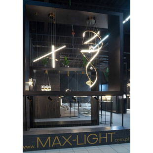 Lampa wisząca glamour Ritz LED 60cm chromowana MaxLight