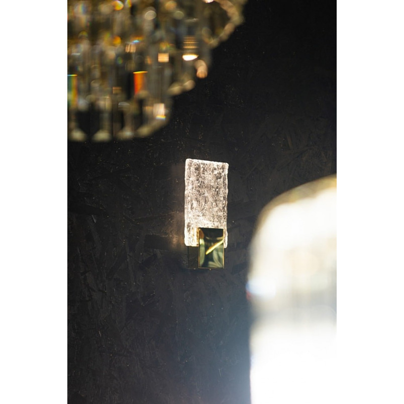 Lampa wisząca glamour Vetro LED 13cm złota MaxLight