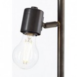 Lampa podłogowa trójnóg industrialny Woodhill Drewno/Antyczny Czarny marki Brilliant