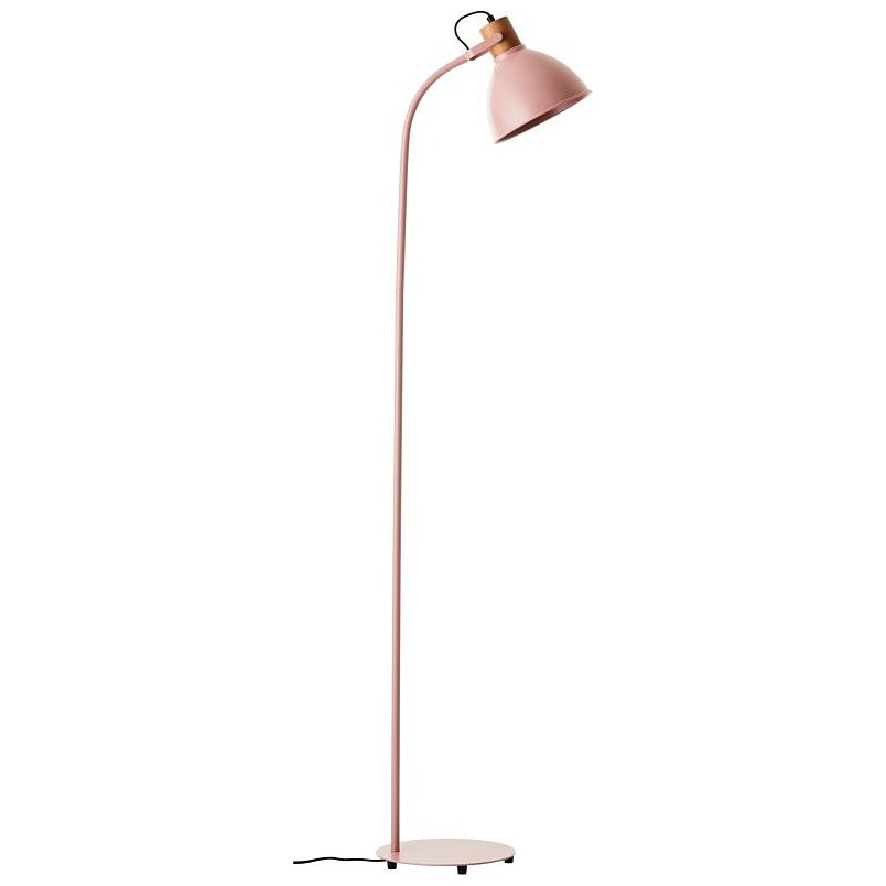 Lampa podłogowa industrialna Erena różowa Brilliant