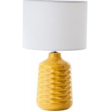 Lampa stołowa ceramiczna z abażurem Ilysa żółta Brilliant