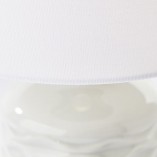 Lampa stołowa ceramiczna z abażurem Ilysa szara Brilliant
