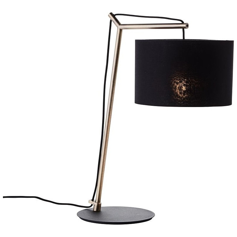 Lampa stołowa z abażurem Annice czarny mat Brilliant