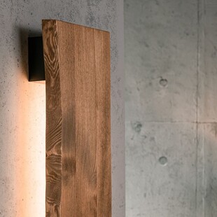 Kinkiet drewniany podłużny Feingold LED Brilliant