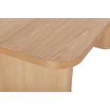 Stół prostokątny fornirowany Pelare 200x100cm dąb naturalny Nordifra