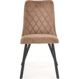 Krzesło welurowe pikowane K450 beżowe Halmar