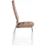 Krzesło welurowe nowoczesne K416 Velvet beżowe Halmar