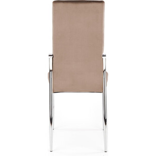 Krzesło welurowe nowoczesne K416 Velvet beżowe Halmar