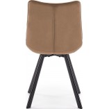Krzesło welurowe pikowane K332 beżowe Halmar