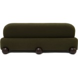 Sofa tapicerowana designerska Object075 228cm olive green boucle NG Design