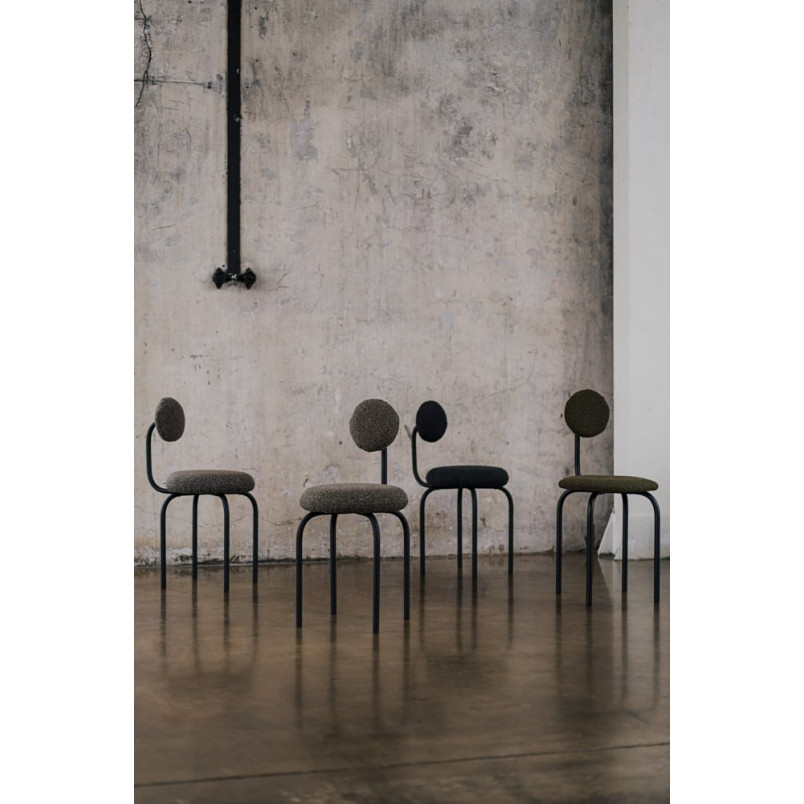 Krzesło tapicerowane designerskie Object077 II champagne boulce NG Design