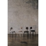 Krzesło tapicerowane designerskie Object077 oliwkowa boulce NG Design