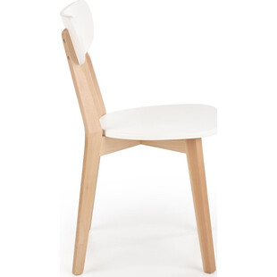Krzesło drewniane skandynawskie Buggi białe marki Halmar