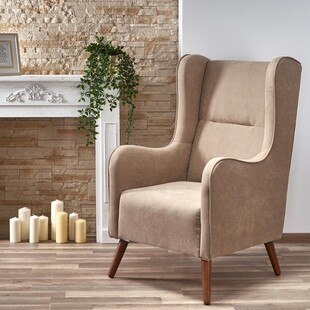 Fotel tapicerowany na drewnianych nogach CHESTER wypoczynkowy marki Halmar