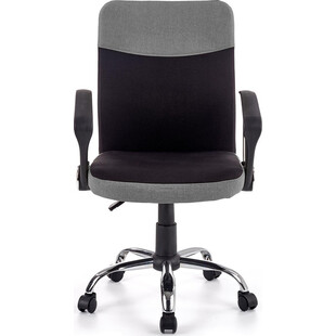 Fotel biurowy pracowniczy TOPIC czarno-popielaty marki Halmar