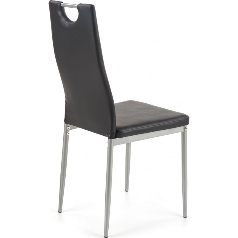 Krzesło nowoczesne z ekoskóry K202 czarne marki Halmar