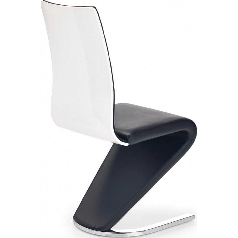 Krzesło nowoczesne z ekoskóry K194 czarne marki Halmar